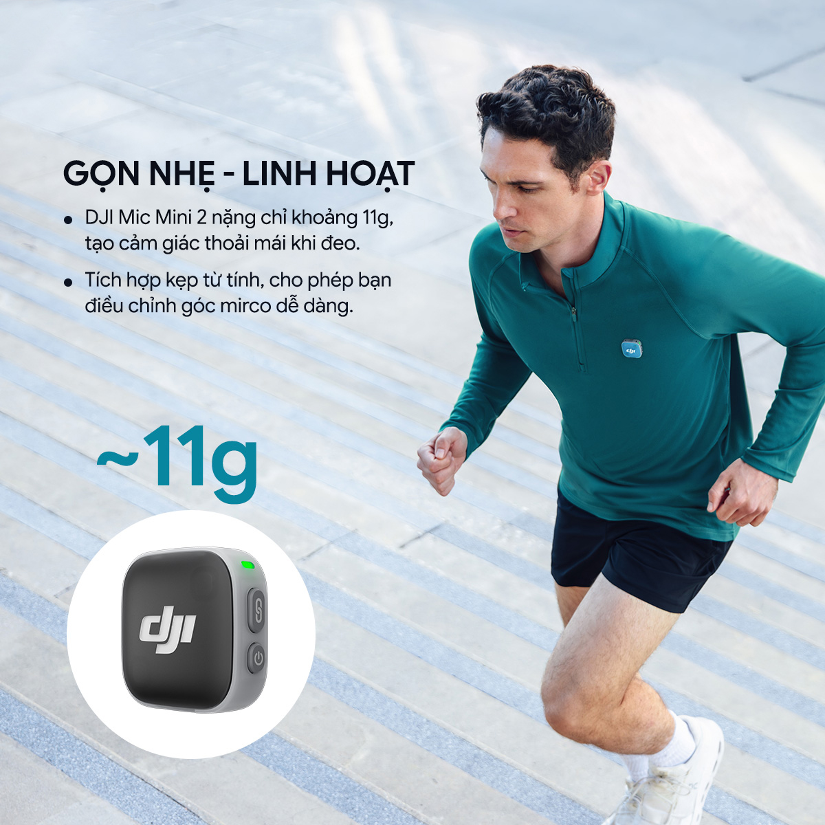 Micro không dây DJI Mic Mini 2 - Chính hãng 4 Micro khong day DJI Mic Mini 2 bigmivn 1