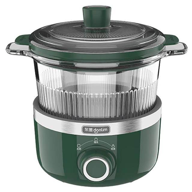 Nồi hầm điện Donlim DL-9002 dung tích 1.5L màu xanh Noi ham dien Donlim DL 9002 dung tich 1.5L mau