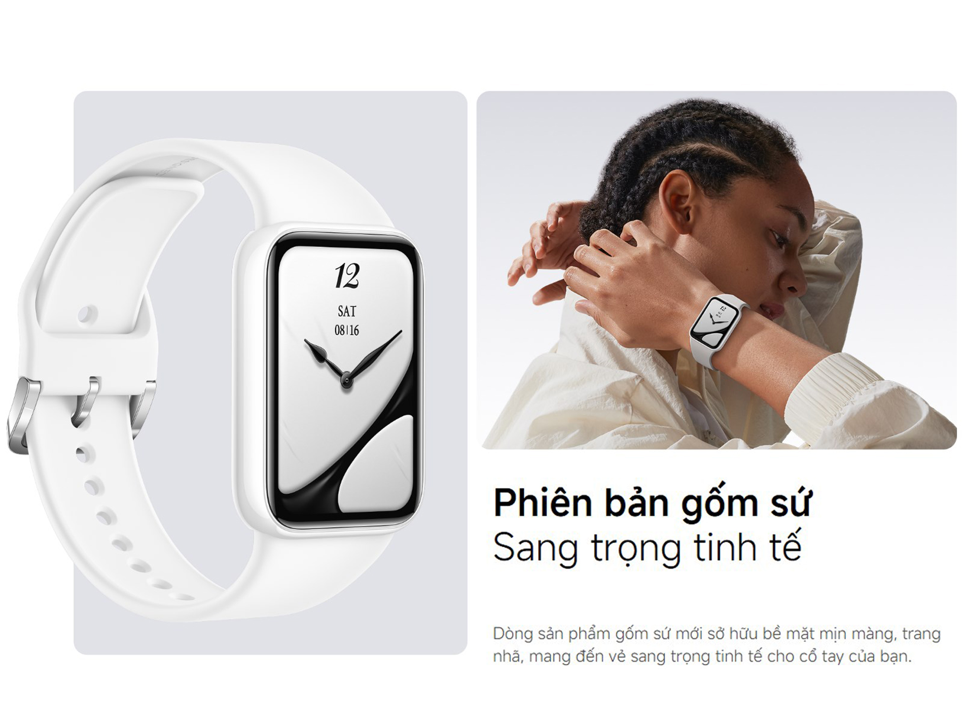 Vong deo tay thong minh Xiaomi Smart Band 10 Pro vien Gom 1