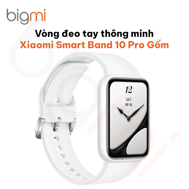 Vòng đeo tay thông minh Xiaomi Smart Band 10 Pro viền Gốm