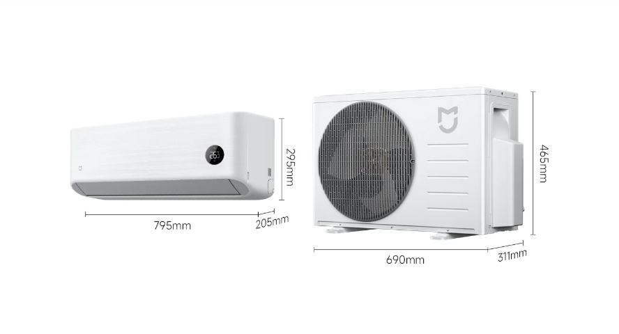 Điều hoà 1 chiều Xiaomi Mijia Air Conditioner Eco 5 sao 1.5HP 12000BTU N2C5 - Bản quốc tế 21 kich thuoc Dieu hoa Xiaomi Mijia GentleAir Inverter 1HP 9000BTU
