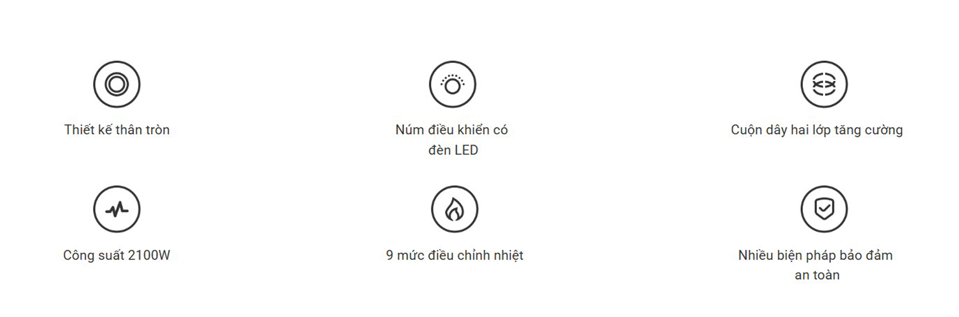 Bếp từ đơn Xiaomi Induction Cooker Lite BHR8130EU - Chính hãng 3 Bep tu don Xiaomi Induction Cooker Lite bigmivn 1