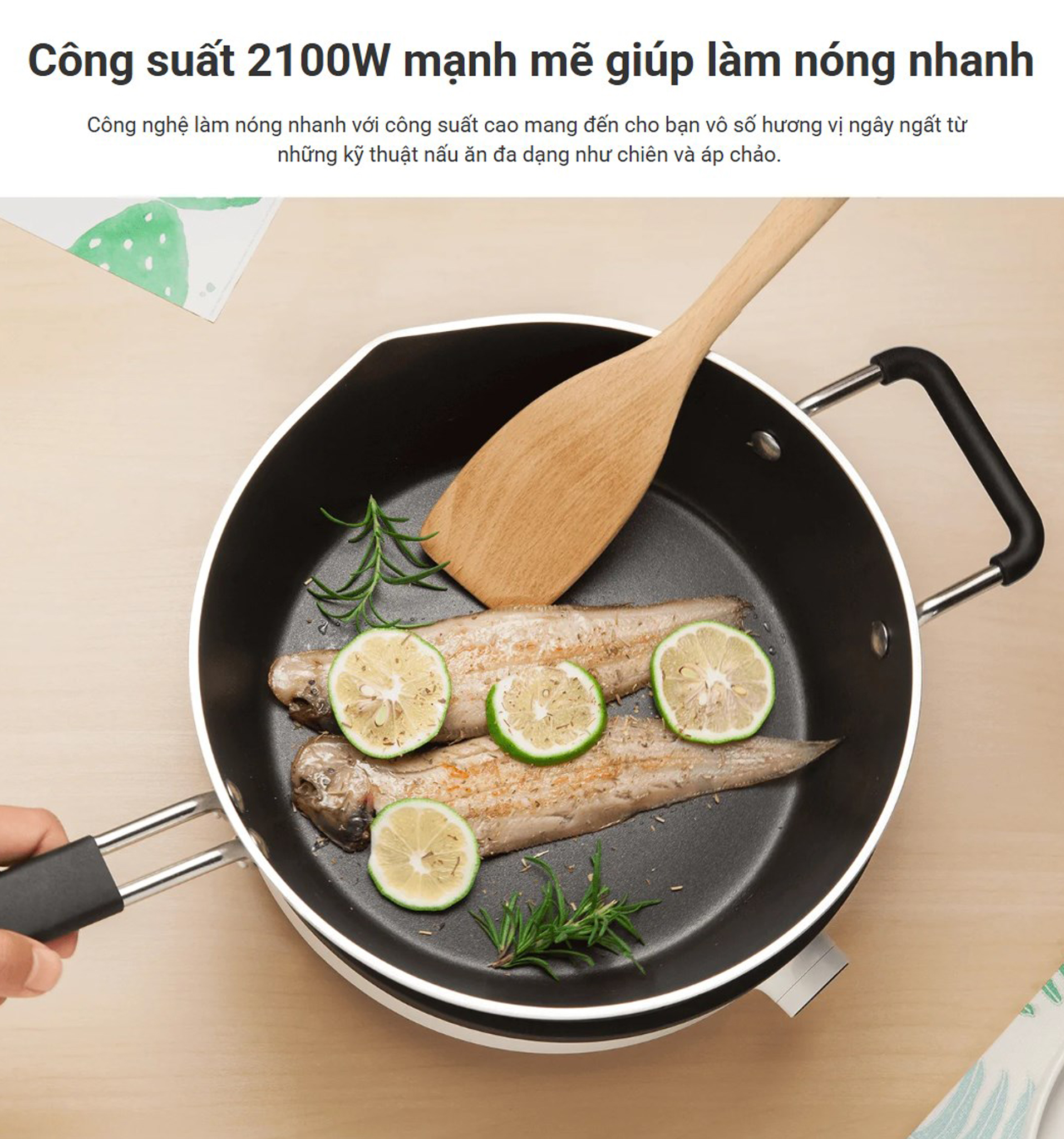 Bếp từ đơn Xiaomi Induction Cooker Lite BHR8130EU - Chính hãng 4 Bep tu don Xiaomi Induction Cooker Lite bigmivn 4