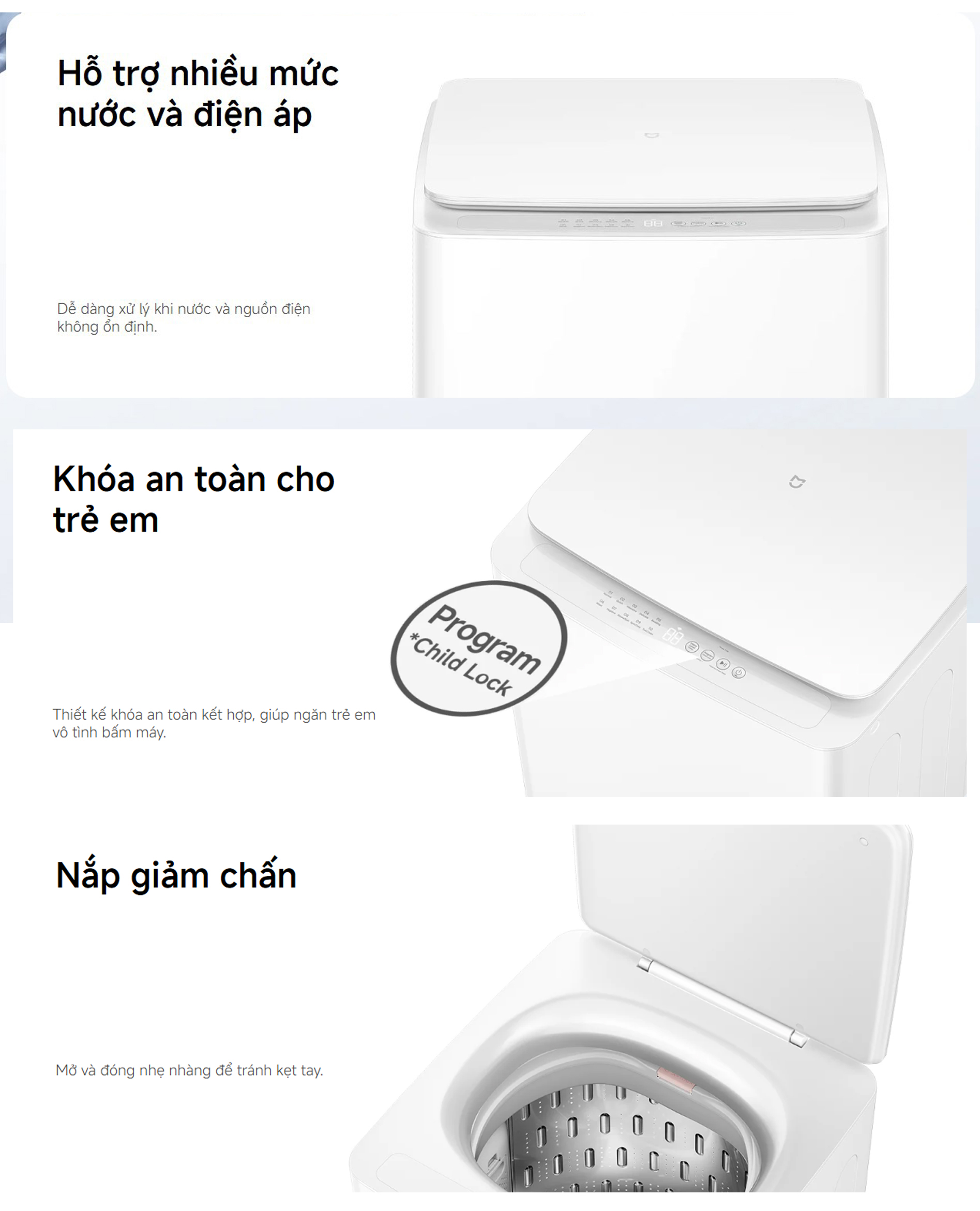 May giat cua tren Xiaomi Mijia 13kg Top Load Washer bigmivn 18