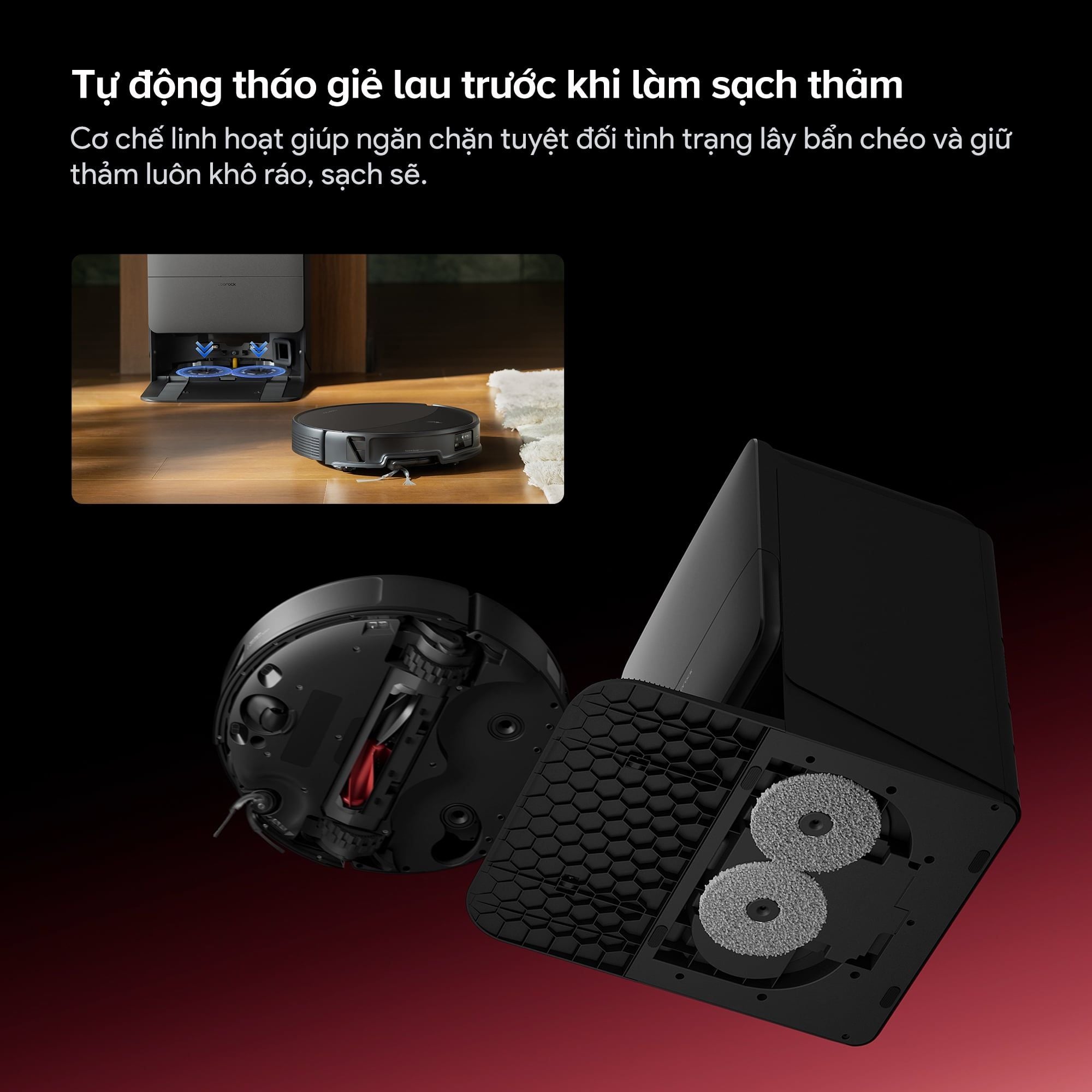 Robot hút bụi lau nhà Roborock Saros 20 bản cấp nước tự động - Chính hãng Quốc Tế 11 Robot hut bui lau nha Roborock Saros 20 ban cap nuoc tu dong bigmivn 1