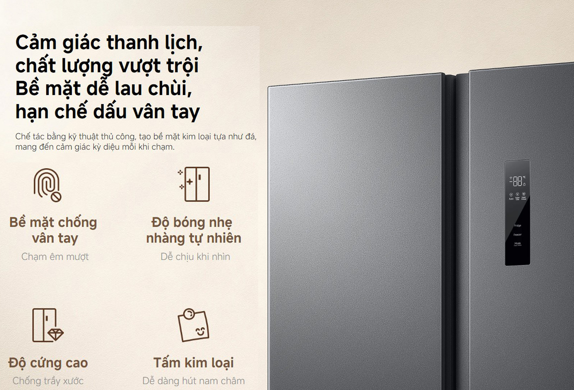 Tủ Lạnh Xiaomi Mijia Refrigerator Side-by-Side 635L - Bản quốc tế kết nối app, khử khuẩn thông minh 12 Tu Lanh Xiaomi Mijia Refrigerator Side by Side 635L bigmivn 12