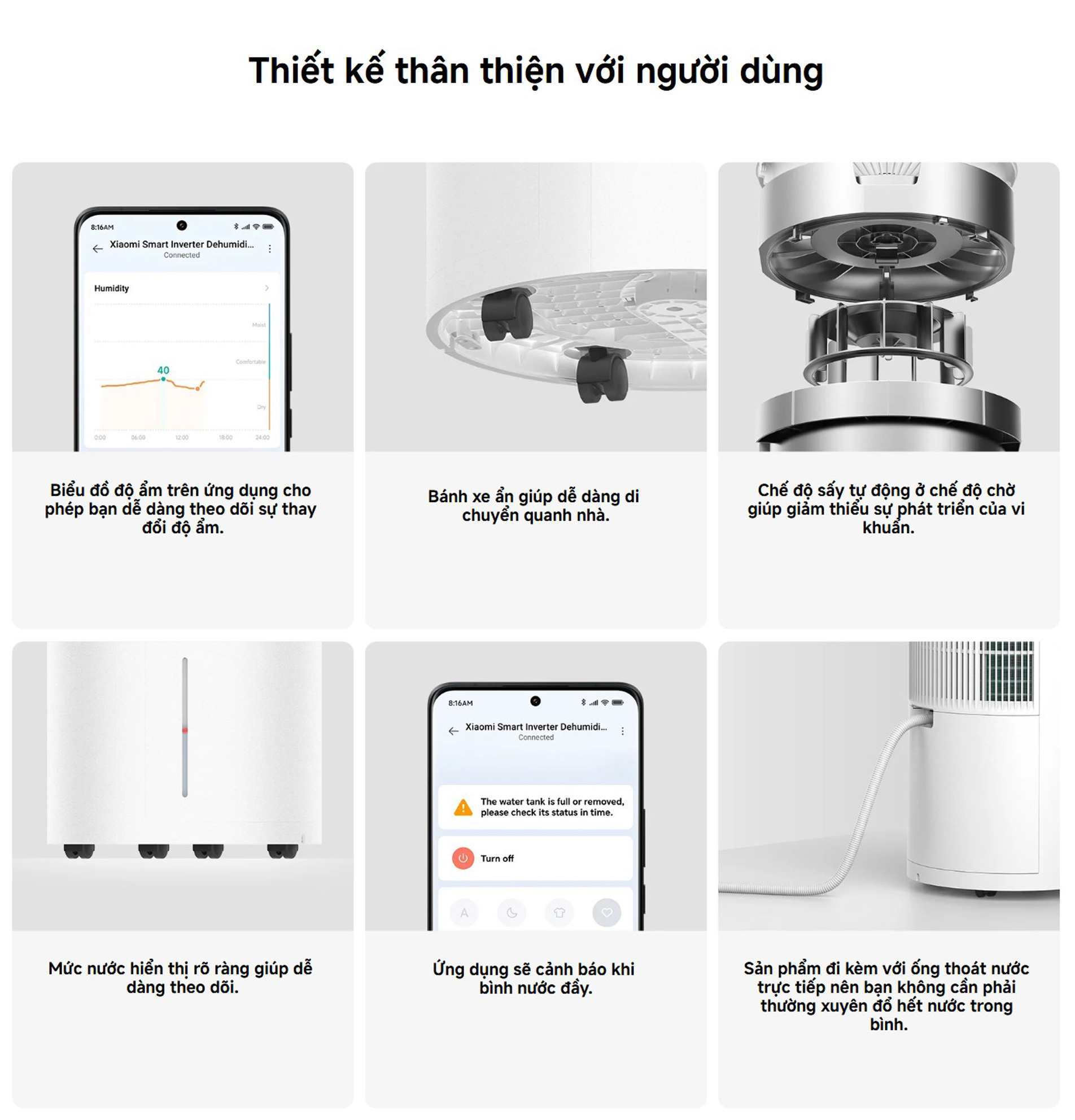 Máy hút ẩm Xiaomi Smart Inverter Dehumidifier 29L - Chính hãng 14 May hut am Xiaomi Smart Inverter Dehumidifier 29L BIGMIVN 11