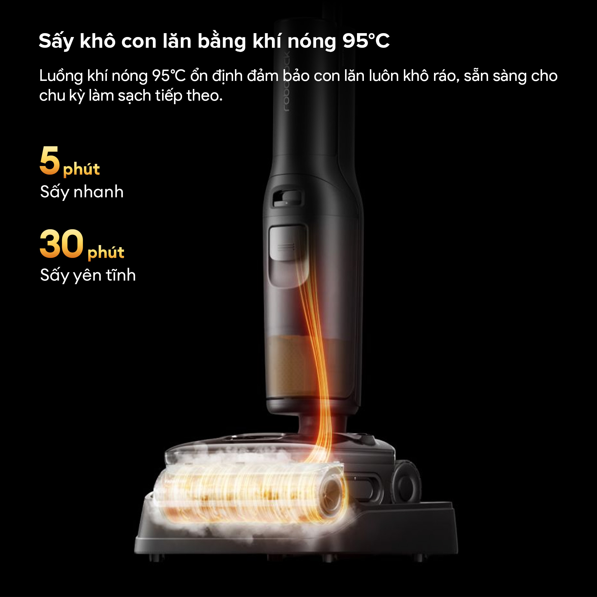 Máy hút bụi lau nhà Roborock F25 Steam - Bản Quốc Tế 16 May hut bui lau nha Roborock F25 Steam bigmivn 12