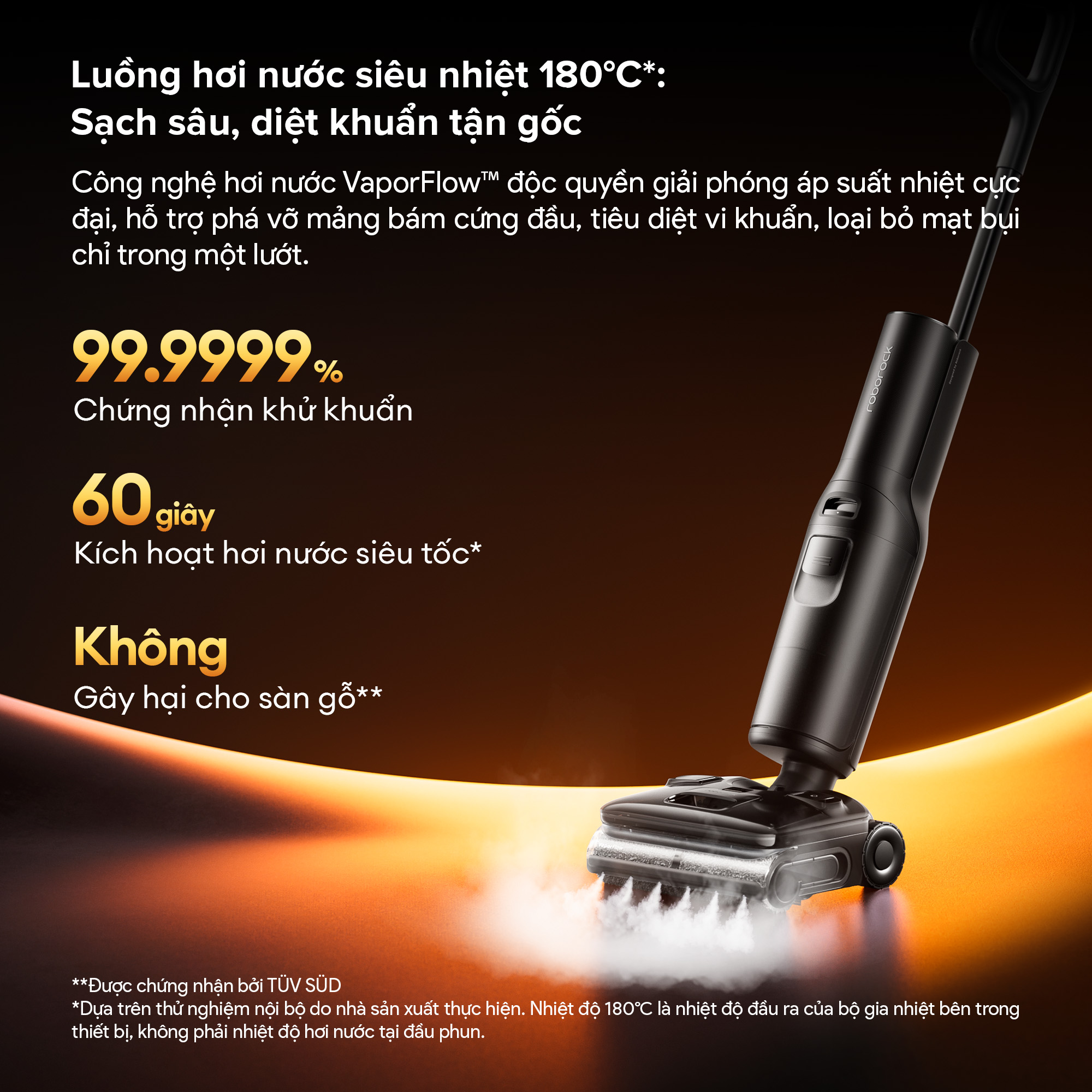 Máy hút bụi lau nhà Roborock F25 Steam - Bản Quốc Tế 6 May hut bui lau nha Roborock F25 Steam bigmivn 3