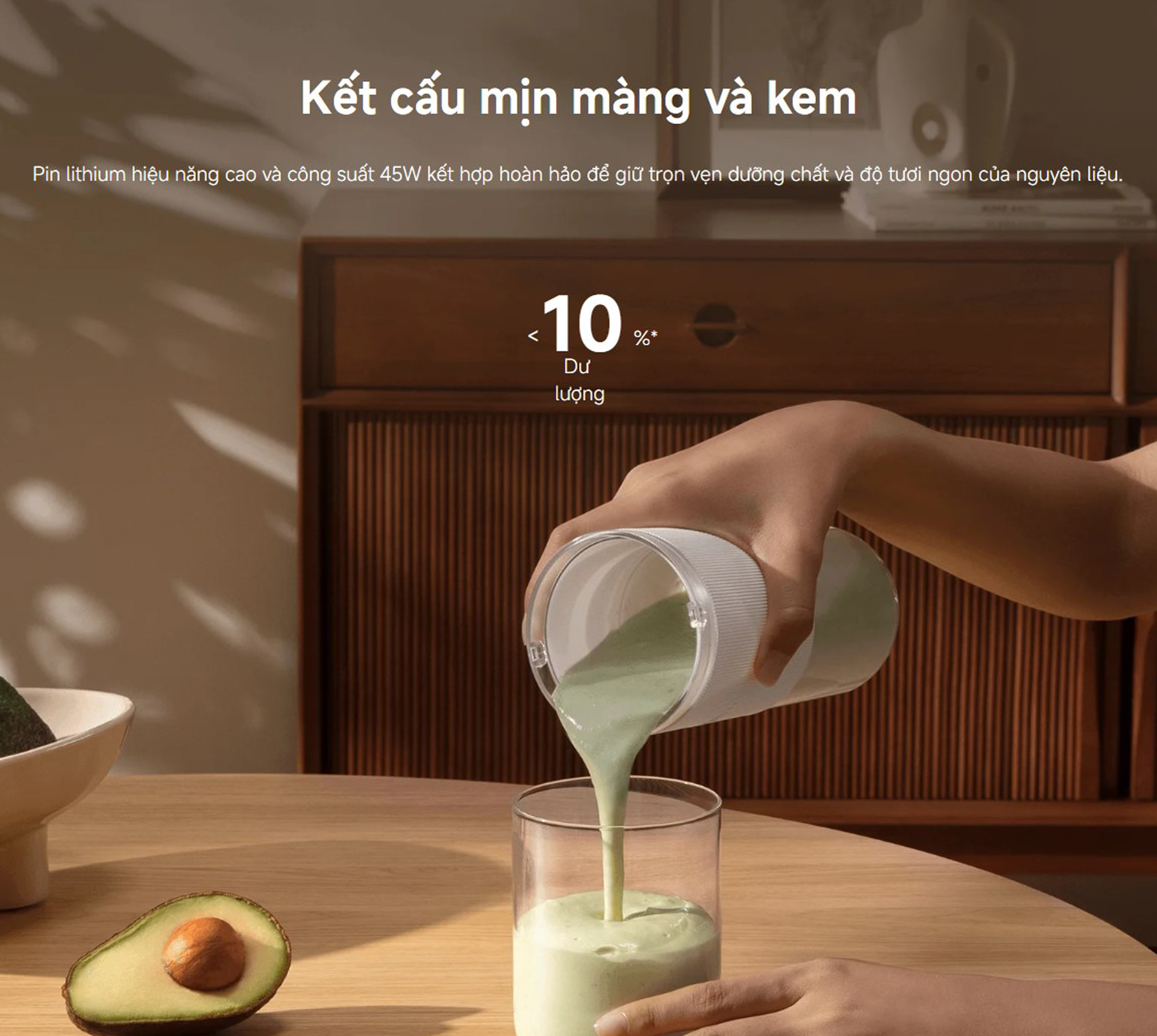 Máy xay sinh tố cầm tay Xiaomi Portable Blender 300ml XMZZB01PL - Chính hãng 5 May xay sinh to cam tay Xiaomi Portable Blender 300ml XMZZB01PL bigmivn 3