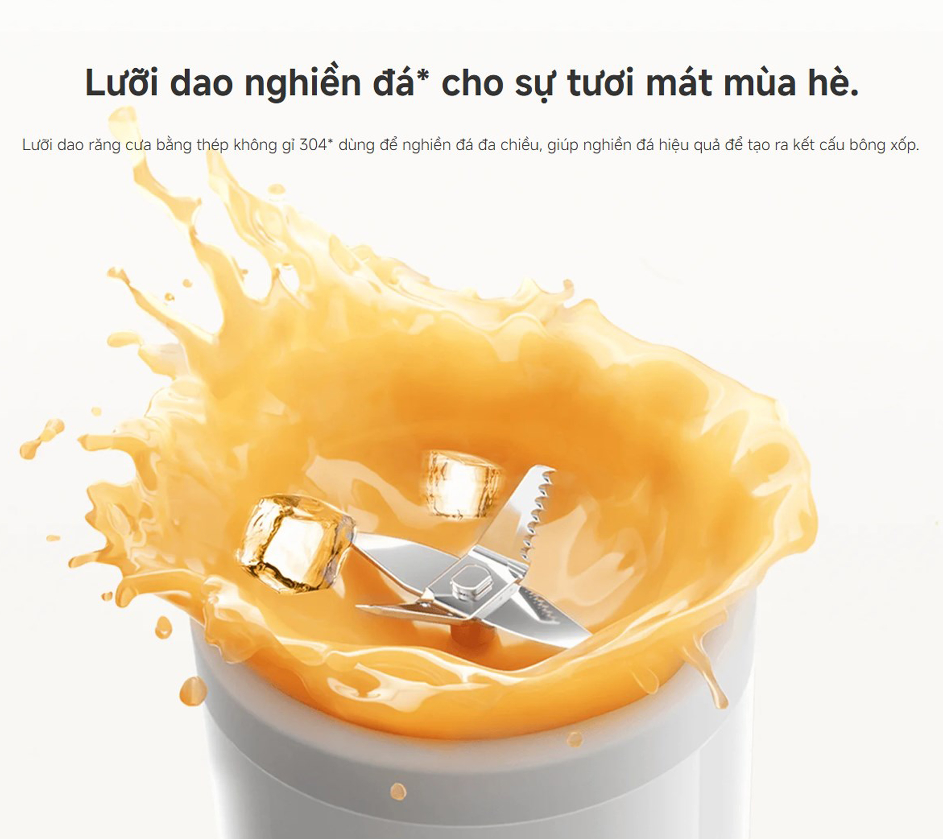 Máy xay sinh tố cầm tay Xiaomi Portable Blender 300ml XMZZB01PL - Chính hãng 6 May xay sinh to cam tay Xiaomi Portable Blender 300ml XMZZB01PL bigmivn 4