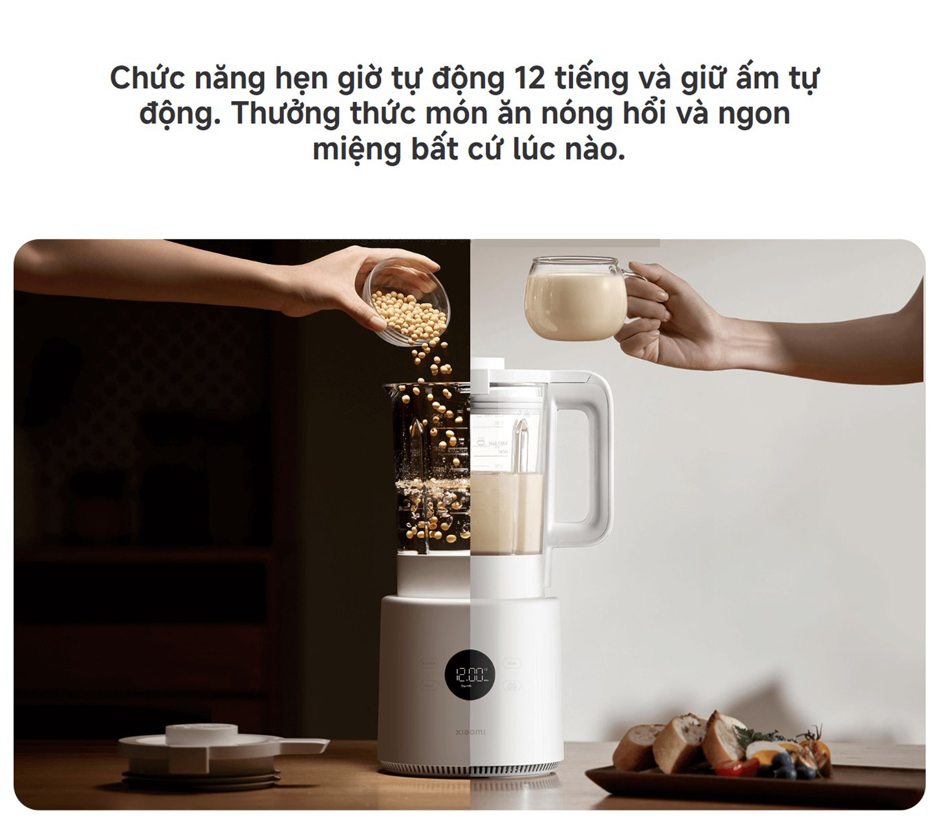 Máy xay sinh tố làm sữa hạt Xiaomi Blender Pro dung tích 1.75L/1.4L - Chính hãng 11 May xay sinh to lam sua hat Xiaomi Blender Pro dung tich 1.75L 1.4L bigmivn 8