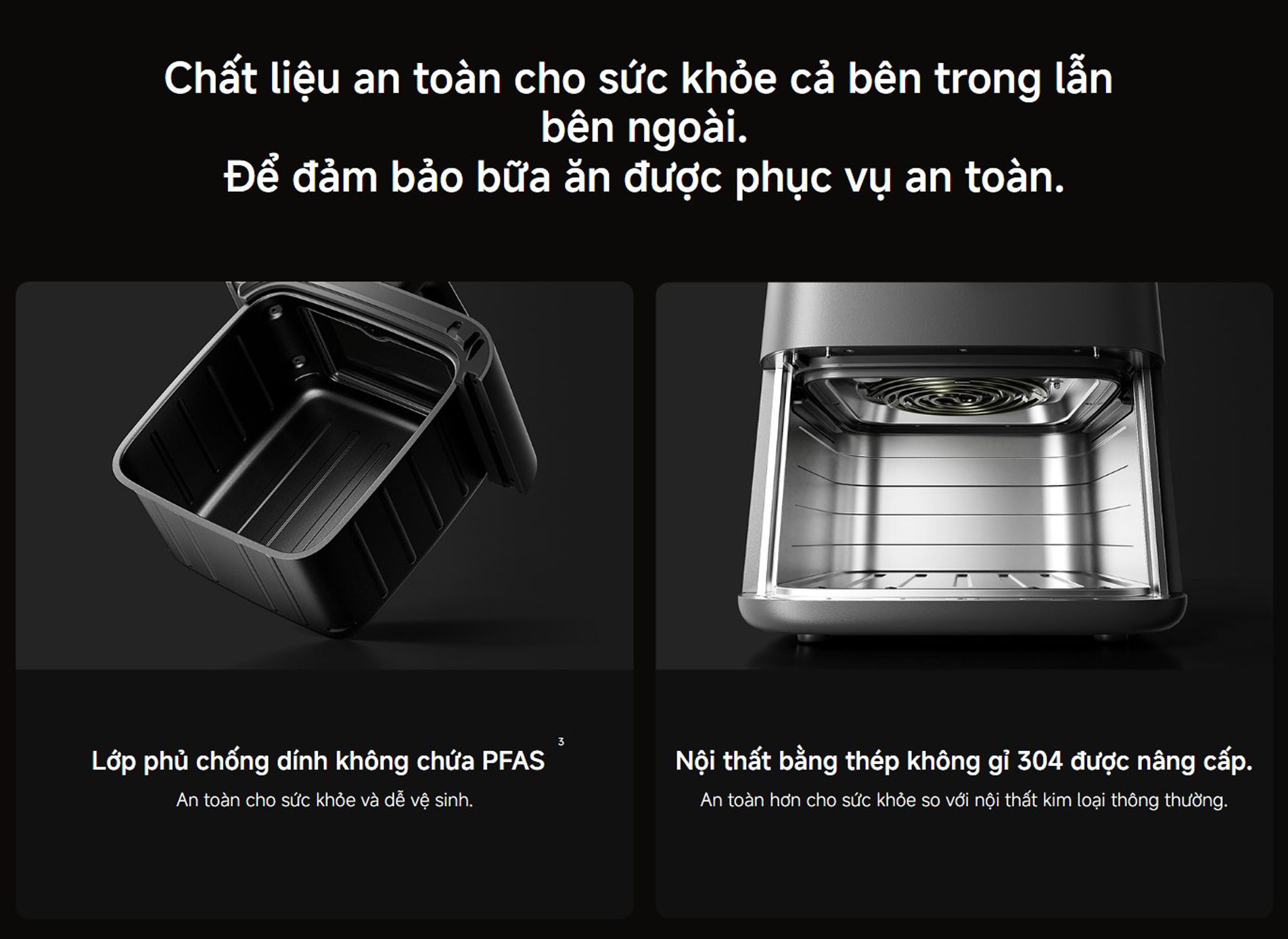 Nồi chiên không dầu Xiaomi Mijia Smart Steam Air Fryer 7L - Chính hãng 18 Noi chien khong dau Xiaomi Mijia Smart Steam Air Fryer 7L bigmivn 14