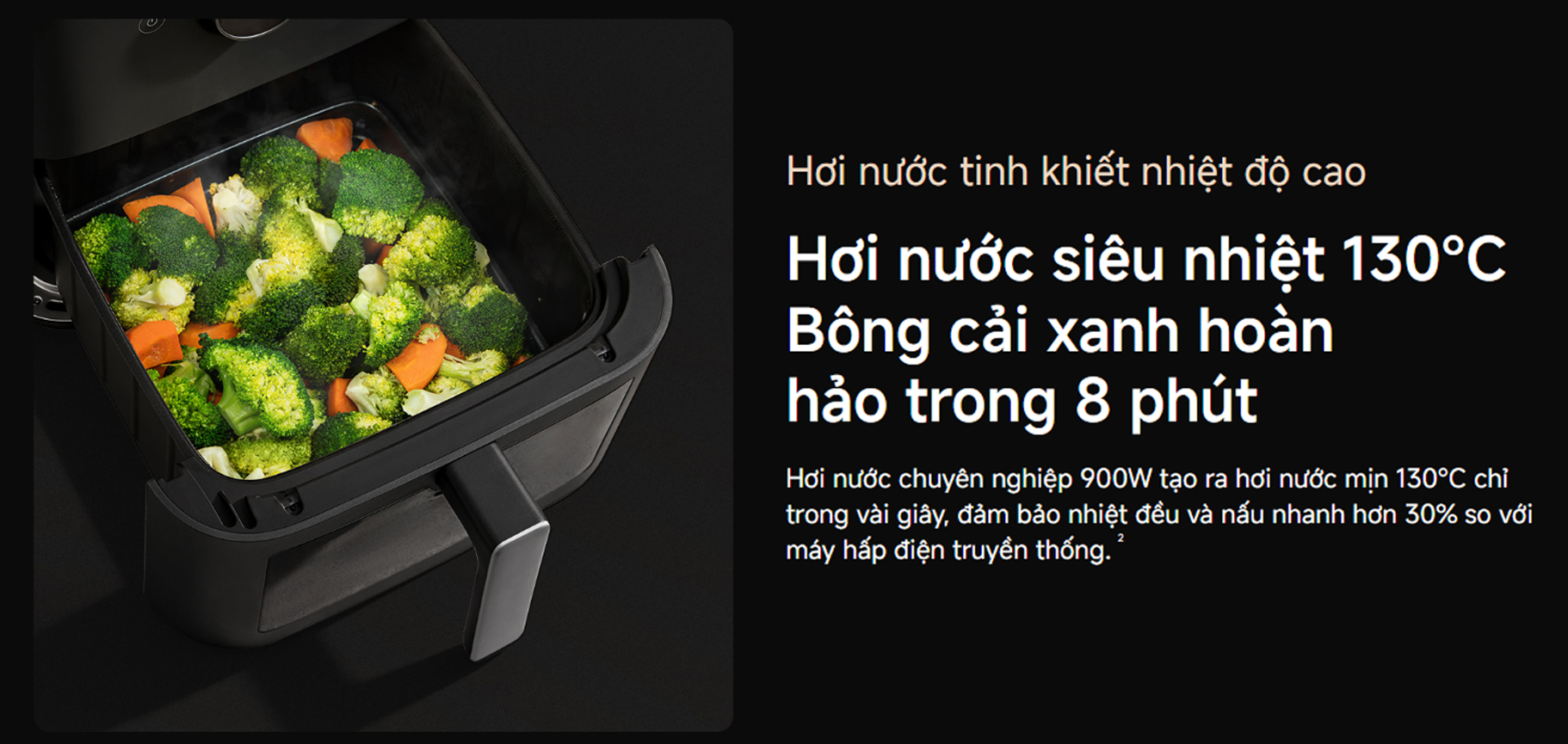 Nồi chiên không dầu Xiaomi Mijia Smart Steam Air Fryer 7L - Chính hãng 7 Noi chien khong dau Xiaomi Mijia Smart Steam Air Fryer 7L bigmivn 6