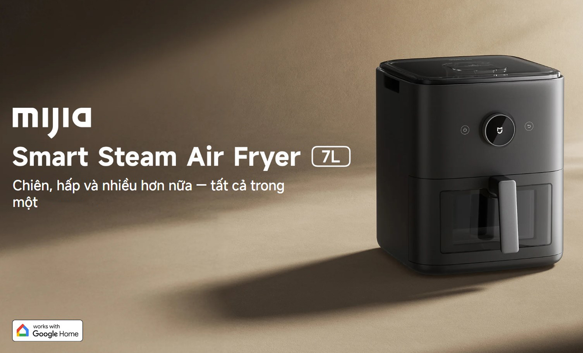 Nồi chiên không dầu Xiaomi Mijia Smart Steam Air Fryer 7L - Chính hãng 4 Noi chien khong dau Xiaomi Mijia Smart Steam Air Fryer 7L bigmivn