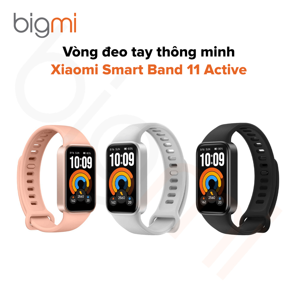 Vòng đeo tay thông minh Xiaomi Smart Band 11 Active 3 màu sắc