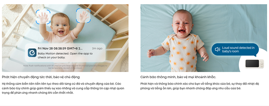 Camera theo dõi trẻ em 2K ANKER eufy Baby Monitor C10 - Chính hãng 3 Camera theo doi tre em 2K eufy Baby Monitor C10 bigmivn 1
