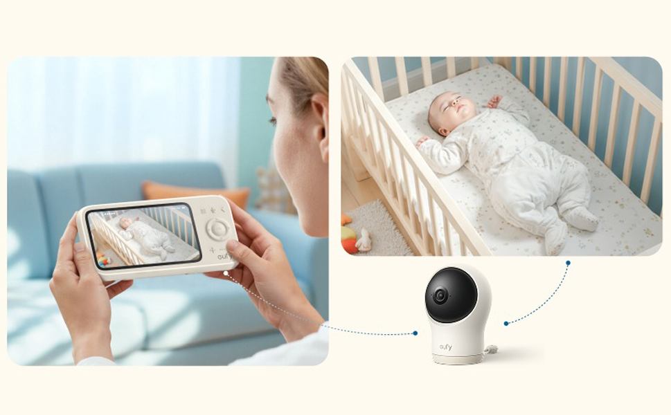 Camera theo dõi trẻ em 2K ANKER eufy Baby Monitor C10 - Chính hãng 8 Camera theo doi tre em 2K eufy Baby Monitor C10 bigmivn 5