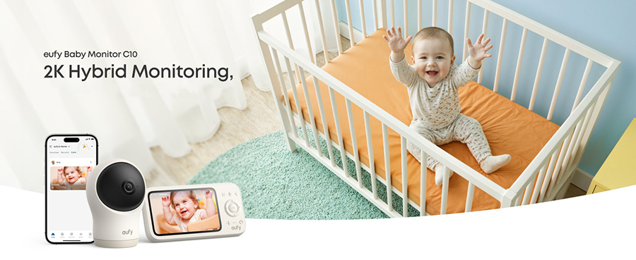 Camera theo dõi trẻ em 2K ANKER eufy Baby Monitor C10 - Chính hãng 2 Camera theo doi tre em 2K eufy Baby Monitor C10 bigmivn