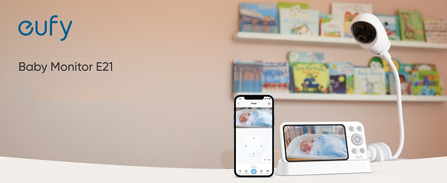 Camera theo dõi trẻ em 4K ANKER eufy Baby Monitor E21 - Chính hãng 2 Camera theo doi tre em eufy Baby Monitor E21 bigmivn
