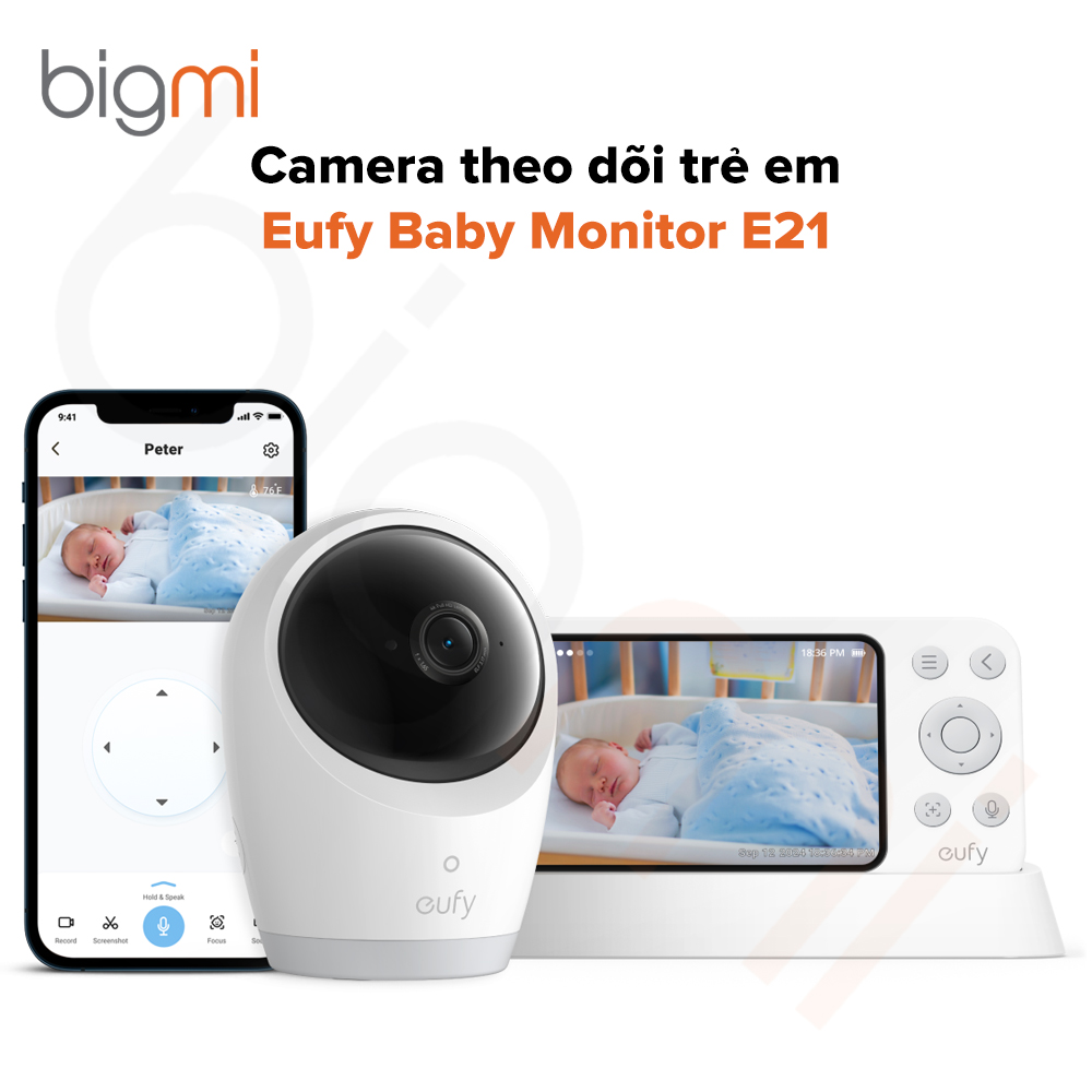 Camera theo dõi trẻ em eufy Baby Monitor E21