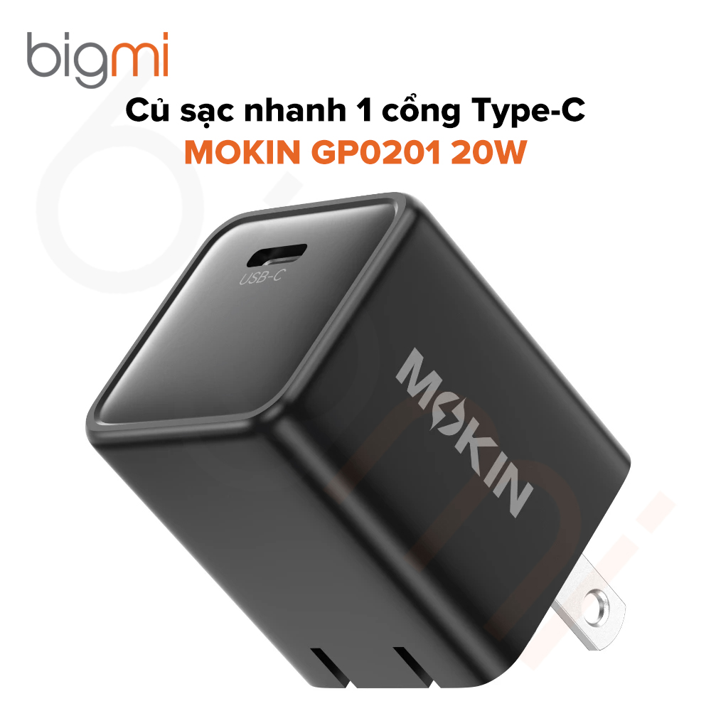 Củ sạc nhanh MOKIN GP0201 20W 1 cổng USB Type-C