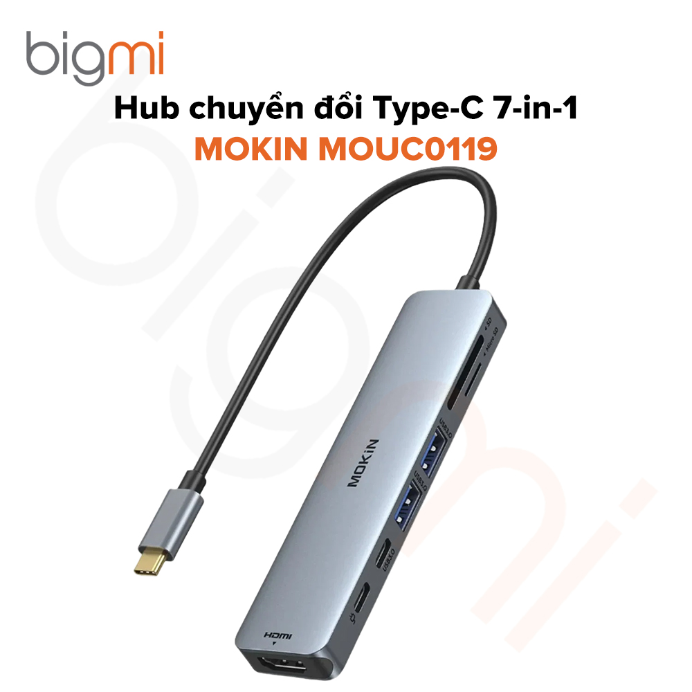 Hub chuyển đổi Type-C 7-in-1 MOKIN MOUC0119
