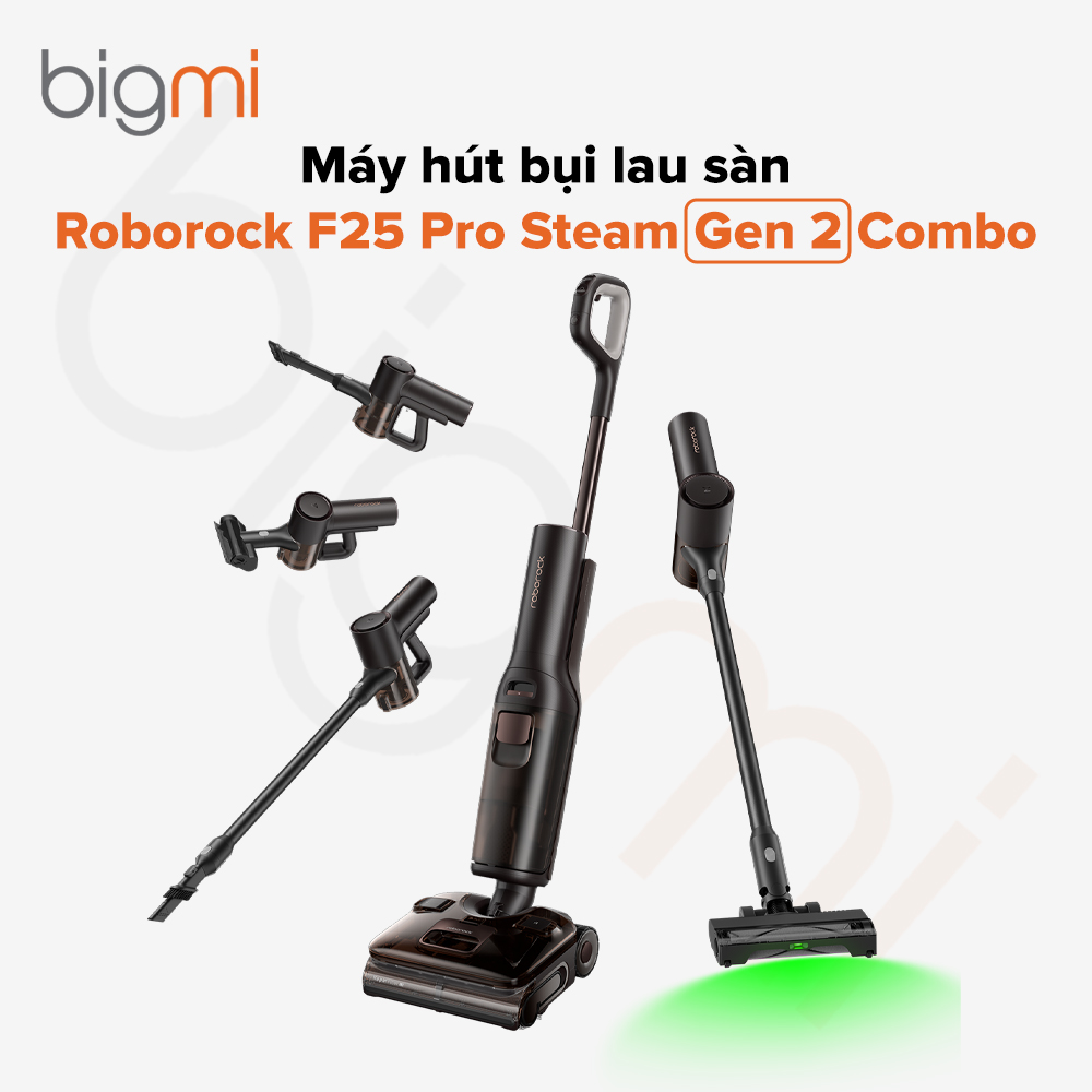Máy hút bụi lau sàn Roborock F25 Pro Steam Gen 2 Combo – Bản Quốc Tế