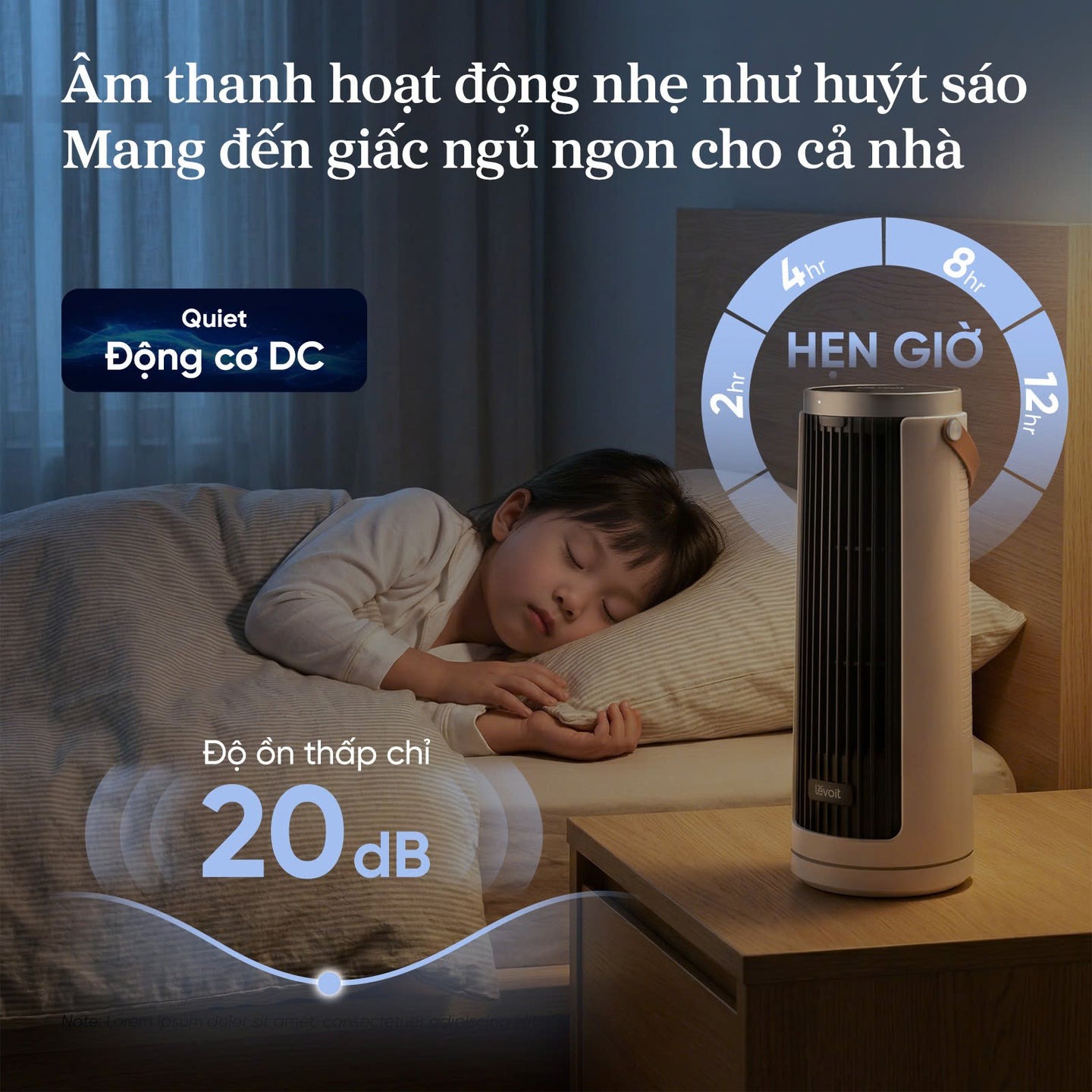 Quạt tháp Levoit Mini Windi 12W LTF-F132-WEU - Chính hãng 7 Quat thap Levoit Mini Windi 12W LTF F132 WEU bigmivn 2