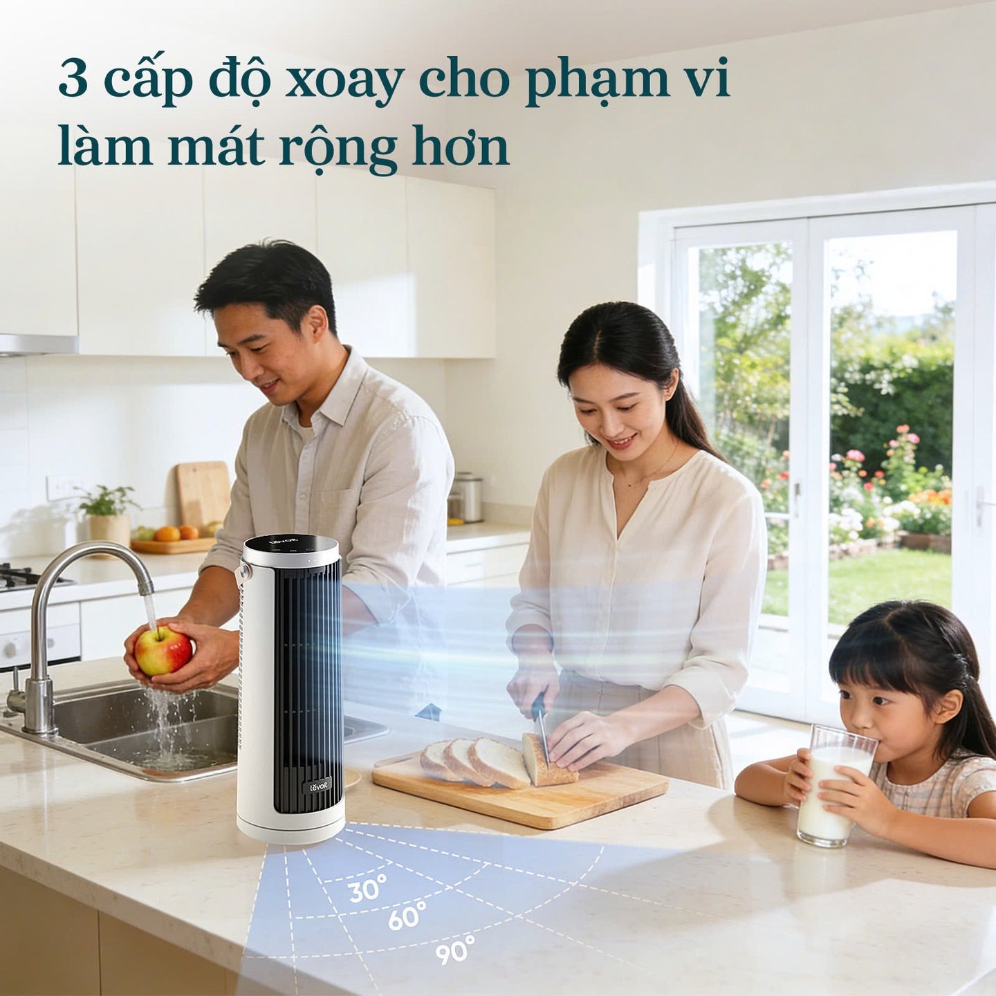 Quạt tháp Levoit Mini Windi 12W LTF-F132-WEU - Chính hãng 9 Quat thap Levoit Mini Windi 12W LTF F132 WEU bigmivn 5