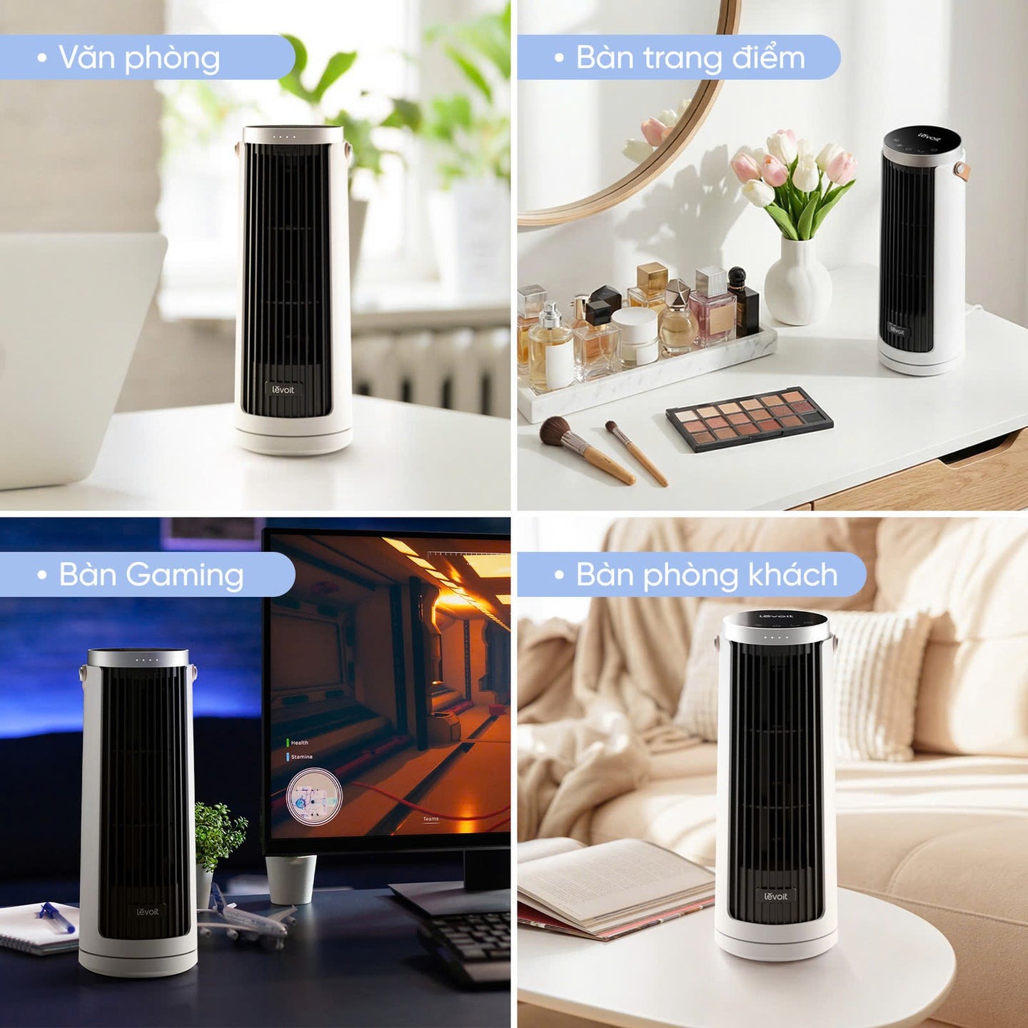 Quạt tháp Levoit Mini Windi 12W LTF-F132-WEU - Chính hãng 6 Quat thap Levoit Mini Windi 12W LTF F132 WEU bigmivn 6