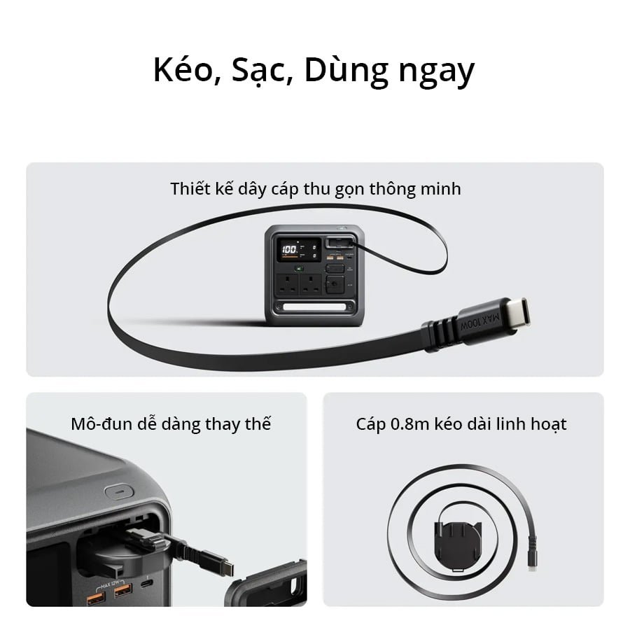 Trạm sạc di động DJI Power 1000 Mini - Chính hãng 8 Tram sac di dong DJI Power 1000 Mini bigmivn 5